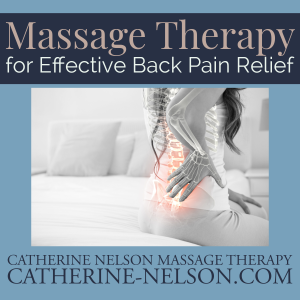 woman holding her aching back