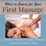 woman receiving back massage