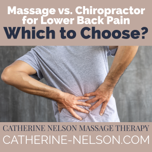 man holding his aching lower back